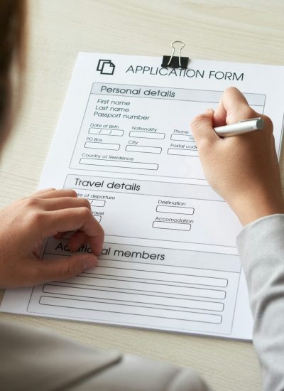 Filling application form